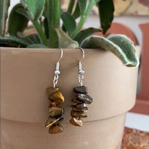 Seven Stacked Stone Balance Earring